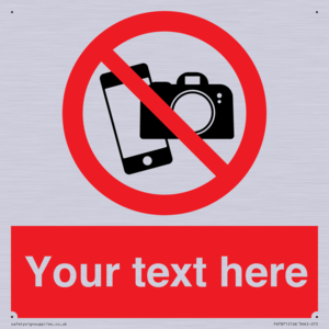 Custom No filming or photography